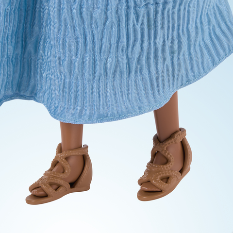 Disney The Little Mermaid Ariel Fashion Doll on Land in Signature Blue Dress  - Walmart.com