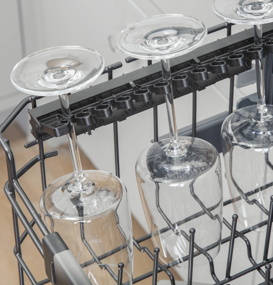 Ge Cafe Dishwasher With Silverware Rack On Top Cafe 24" Stainless Steel  Built-in Dishwasher