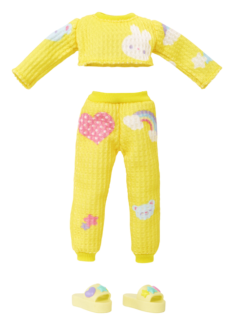 Rainbow high - poupee mannequin 22cm- sunny jaune junior high pyjama party, poupees