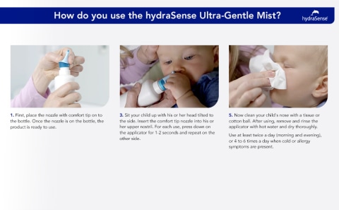 Hydrasense Ultra-Gentle Mist Nasal Spray, Baby Nasal Care - 210 ml