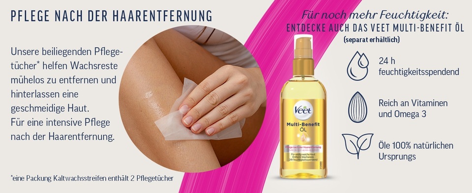 Veet Pure Kaltwachsstreifen Körper & Beine Sensible Haut online kaufen