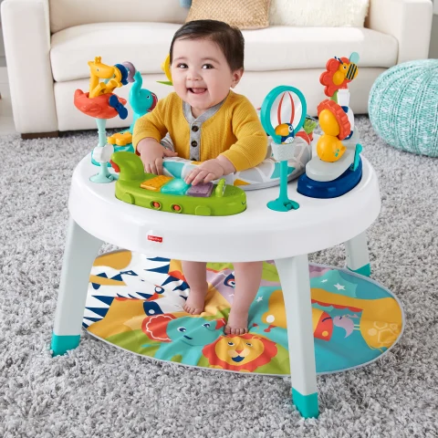Fisher Price 3 In 1 Sit To Stand Animal Themed Activity Center NFM