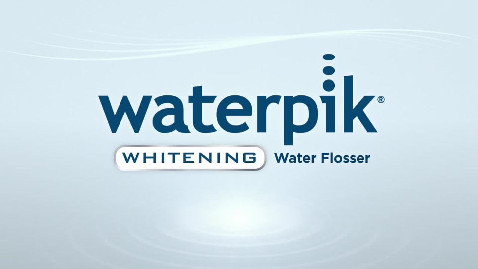 thumbnail video image 2 of Waterpik Whitening Countertop Water Flosser, WF-06, 2 of 20