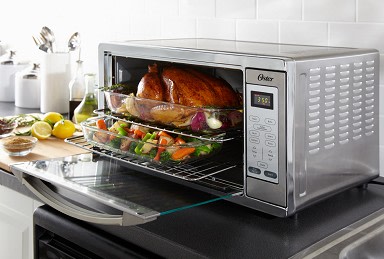Oster Extra Large Countertop Convection Oven, 18.8 x 22 1/2 x 14.1,  Stainless Steel (VSK01)