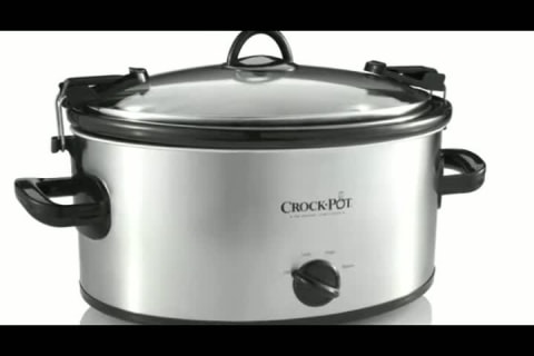 Crock-Pot Cook and Carry 6 Quart Oval Manual Portable Stainless Steel Slow Cooker - image 2 of 8