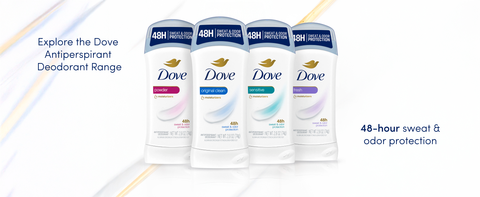 Dove is proud to be certified cruelty-free by PETA - globally, Dove does not test on animals.