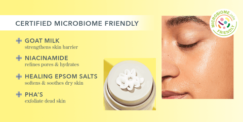 Certified Microbiome Friendly - Goat Milk, Niacinamide, Healing Epson Salts and PHAs