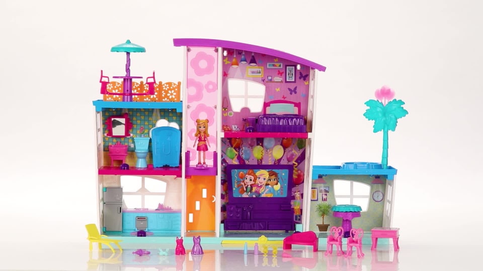 Polly Pocket Poppin' Party Pad Is a Transforming Playhouse!