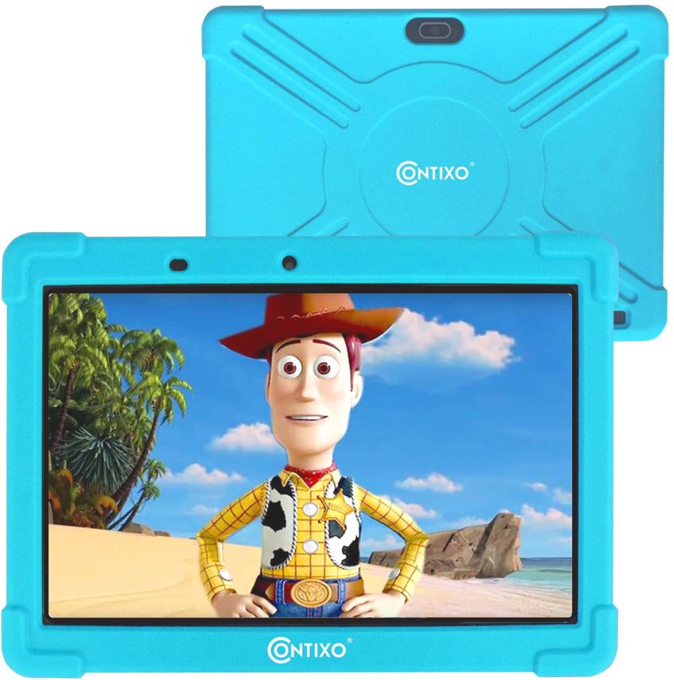 Contixo V10Plus Bundle, 7 inch Kids Learning Tablet with Headphone, Pre-loaded Teacher Approved Apps and Parent control - Green Set - image 2 of 6