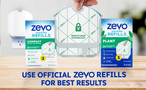 Zevo Compact Flying Insect Trap Refill: Indoor Light Trap Refill