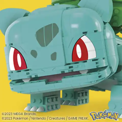MEGA Pokémon Jumbo Bulbasaur Action Figure, 355 Pieces, Buildable