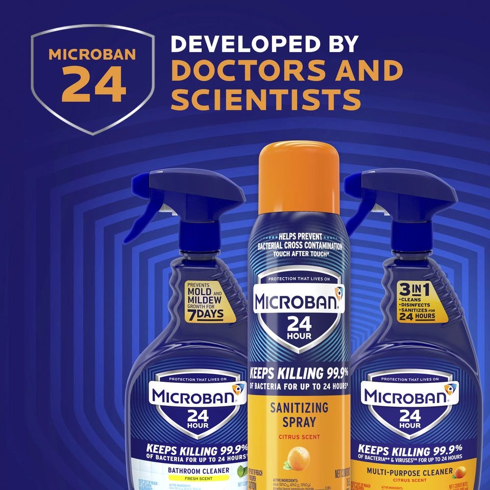 Microban 24 Hour Fresh Scent Multi Purpose Cleaner and