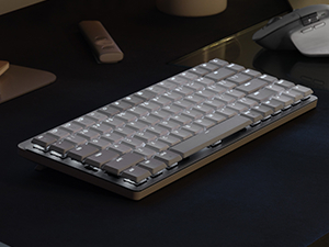 Logitech MX Mechanical Mini for Mac Wireless Keyboard (Pale Gray, Tactile  Quiet)