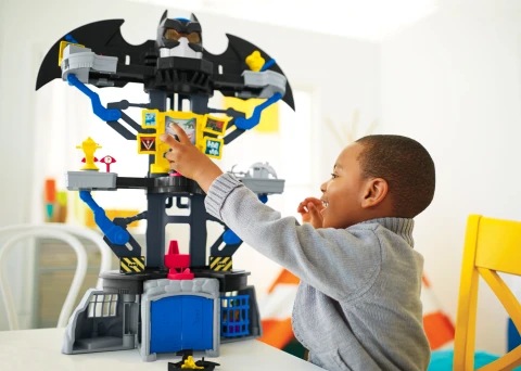 Imaginext Batman Superhero Playset DC Super Friends Transforming Batcave Toy Set Walmart