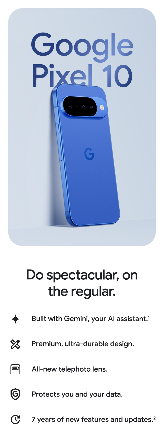 Google Pixel 10 128GB (Unlocked) Frost GA10214-US - Best Buy