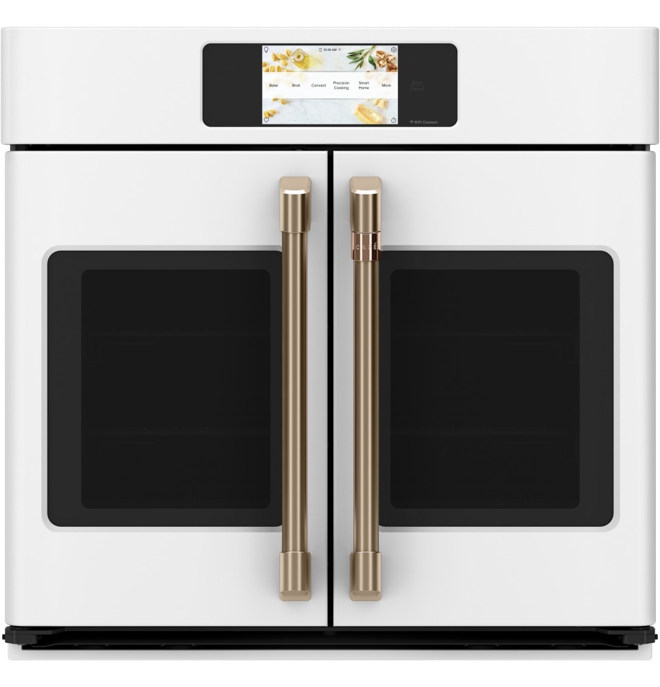 Cafe 30 10.0 Cu. Ft. Electric Smart Double French Door Wall Oven with True  European Convection & Self Clean - Stainless Steel