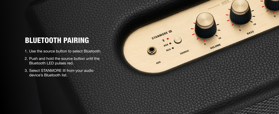 Marshall Stanmore III Bluetooth Home Speaker with Bass / Treble