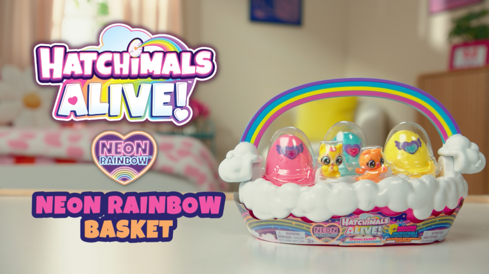 Neon Rainbow Hatchimals - Wooden dolls for department stores