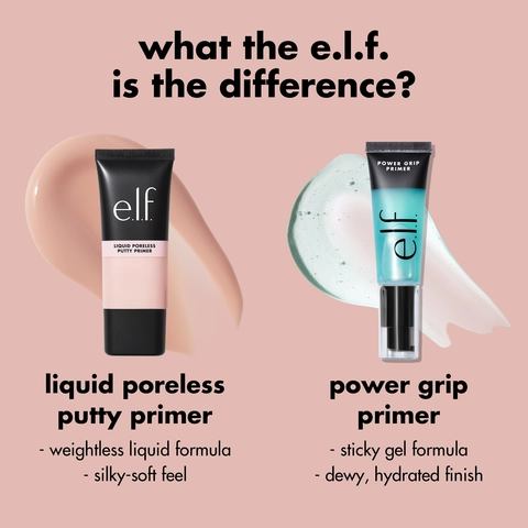 Compare Liquid Poreless Putty Primer to Power Grip Primer