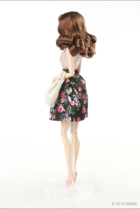 thumbnail video image 2 of Barbie Collector The Look Brunette Doll Black Label 2015 Mattel DGY08, 2 of 9