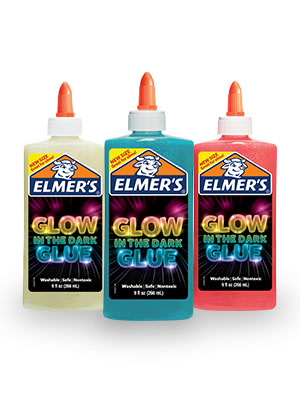 Elmer's Glow in The Dark Liquid Glue 9Oz-Pink