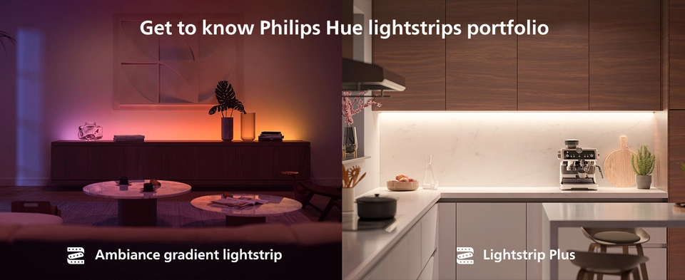 Philips Hue Bluetooth Lightstrip Plus 40 inch Extension White and