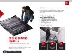 Heated Ground Thawing Blankets