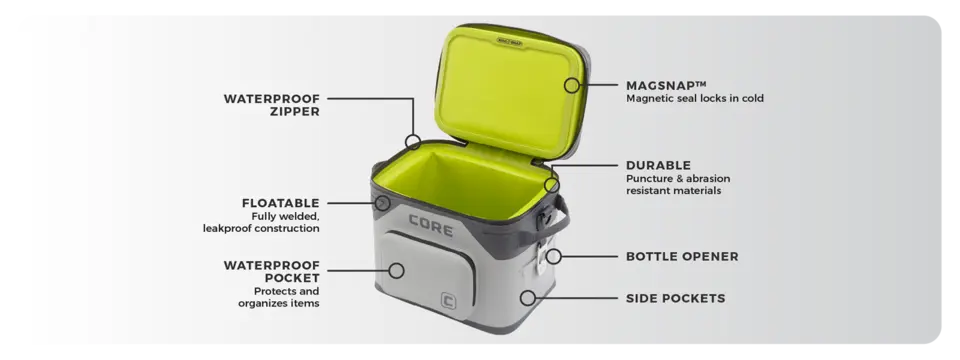 FIT KEEP Ⅱ CORE Equipment CLIMAKEEP Magnetic 18-Can Soft Cooler | Dick's
