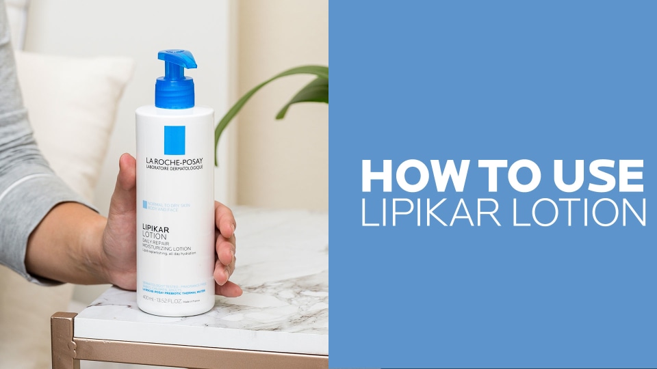 thumbnail video image 2 of La Roche-Posay Lipikar Body Lotion for Normal to Dry Skin, 13.52 fl oz, 2 of 8