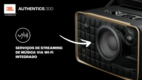 Caixa de Som Portátil JBL Authentics 300 100W RMS Bluetooth