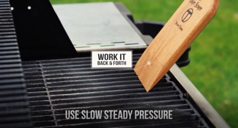 The GrillMaster Edition Wooden Grill Scraper BBQ Cleaning Tool