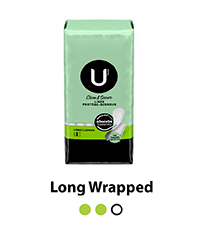 U by Kotex Clean & Secure Wrapped Panty Liners, Light Absorbency