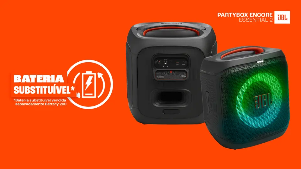 JBL PARTYBOX ENCORE ESSENTIAL ブラック JBL, Caixa de Som Bluetooth, PartyBox Encore Essential
