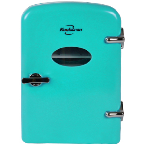 Koolatron retro Mini Portable Fridge, 4L Compact Refrigerator for Skincare,  Beauty Serum, Face Mask, Personal Cooler, Includes 12V and AC Cords