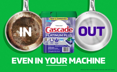 Cascade 82ct Platinum Plus ActionPacs Dishwasher Detergent – Fresh Scent - Thumbnail 4