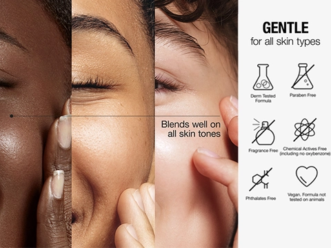 Gentle on all skin types, zinc oxide sunscreen, sunscreen for face, mineral sunscreen face