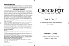 CROCK-POT SCVC550H-R Red Oval Slow Cooker 