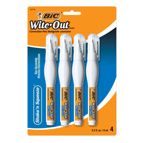 BIC® Wite-Out® Shake'n Squeeze Correction Pen, 0.3 fl oz - Pay Less Super  Markets