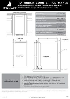 JIM159XYRS by JennAir - Jenn-Air® Euro-Style 15 Under Counter Ice