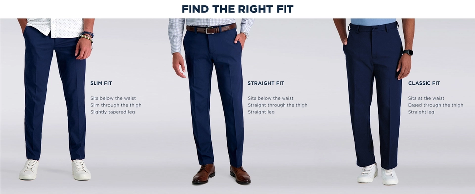 dress pants Haggar Cotton Relaxed Pants for Men