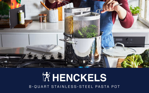 Henckels H3 8qt Pasta Pot with Straining Basket