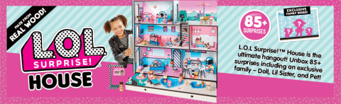 L.O.L. Surprise! 423676C3 OMG House New Real Wood Doll House