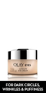  Olay Ultimate Eye Cream for Wrinkles, Puffy Eyes + Dark  Circles, 0.4oz/13ml : Beauty & Personal Care