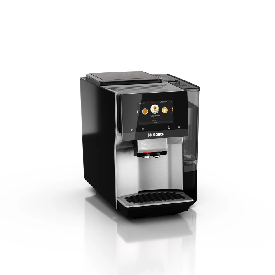 Bosch 800 Series Fully Automatic Espresso and Coffee Machine – 35 Drinks, Cold Brew, Double Cup, Milk Hose, Ceramic Grinder, Smart Features, in Black TPU60309