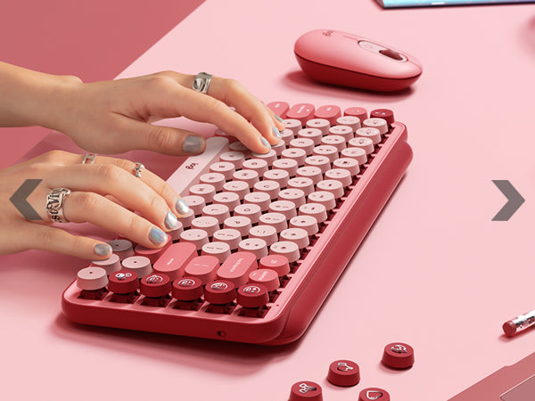 Logitech POP Keys - Rose | Dell USA