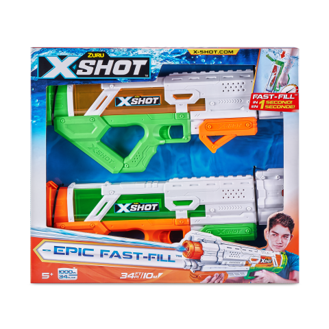 X-Shot Epic Fast-Fill Water Blaster 2-PK by ZURU