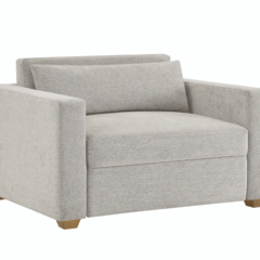 OVERSIZED SEATING Dillard Convertible Sleeper Chair in closed position.