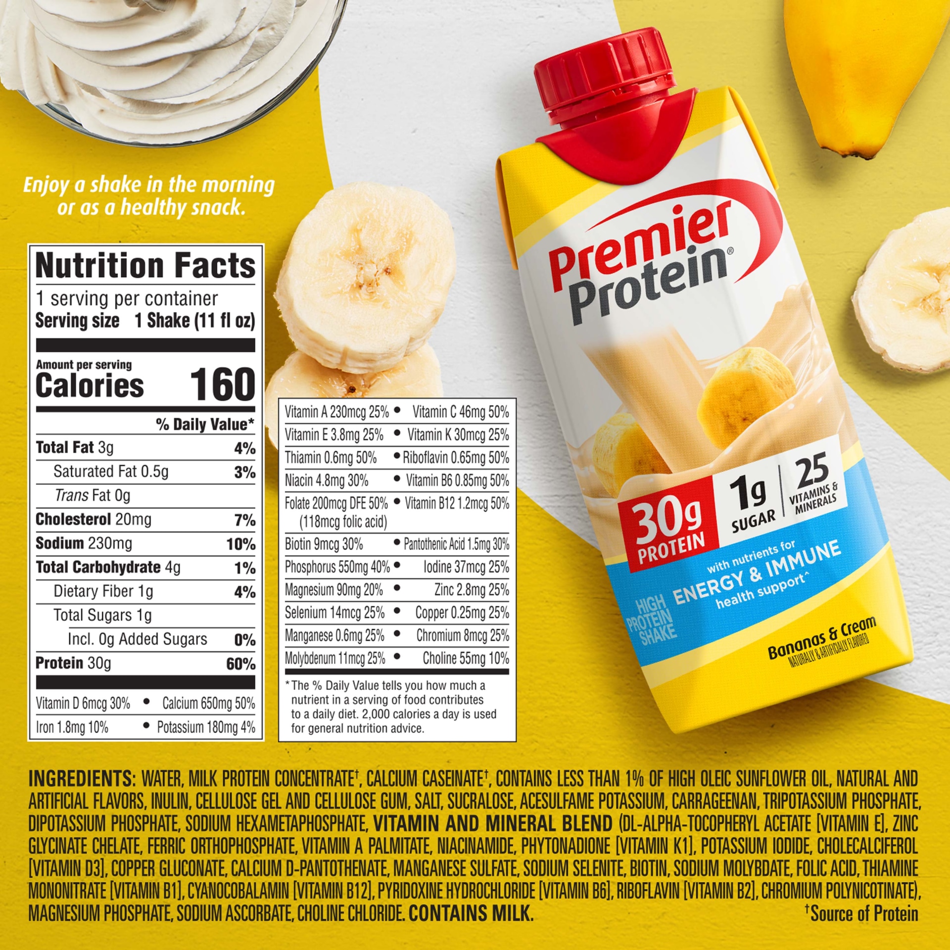 Premier 30g Protein PLUS Energy and Immune Support Shakes, 11 fl oz, 1 — Home Deliveries