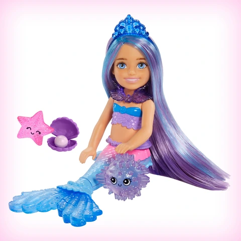 Barbie Mermaid Power Doll & Accessories, Chelsea Small Doll with
