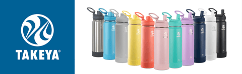 Takeya® 32 oz. Water Bottle w/Actives Insulated Spout Lid™, Laser